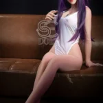 151 cm, 5 stóp, fioletowe, elfickie lalki erotyczne z tworzywa TPE, miseczka E