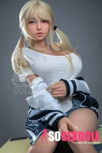 151cm 5ft1 Blonde Cute Sexy TPE Sex Dolls H Cup
