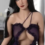 158 cm, 5 stóp 2 cale, silikonowa lalka erotyczna z dużym biustem, wyrzeźbionym ciałem i brązowymi włosami, dostępna w magazynie (tylko w USA)