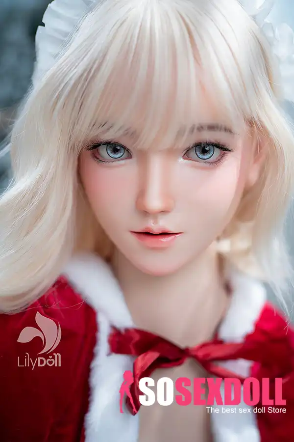 Poupée sexuelle en silicone de 158 cm, 5 pi 2 po, bonnet D, poitrine bombée, cheveux blancs, en stock (États-Unis uniquement)