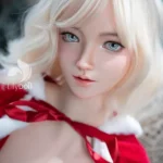 158cm 5ft2 Silicone D Cup Bust Bubble Butt White Hair Sex Doll in Stock （US Only）