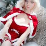 158cm 5ft2 Silicone D Cup Bust Bubble Butt White Hair Sex Doll in Stock （US Only）