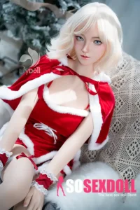 158cm 5ft2 Silicone D Cup Bust Bubble Butt White Hair Sex Doll in Stock （US Only）