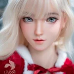 158cm 5ft2 Silicone D Cup Bust Bubble Butt White Hair Sex Doll in Stock （US Only）