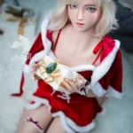 158cm 5ft2 Silicone D Cup Bust Bubble Butt White Hair Sex Doll in Stock （US Only）