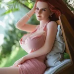 Curvy Redhead Realistic Sex Doll Big Boobs