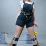 Silicone Cute Blonde Fair Skin Sex Doll H Cup