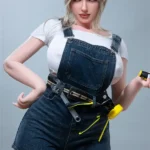 Silicone Cute Blonde Fair Skin Sex Doll H Cup