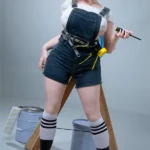 Silicone Cute Blonde Fair Skin Sex Doll H Cup