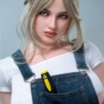 Silicone Cute Blonde Fair Skin Sex Doll H Cup