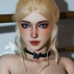 162cm 5ft3 Silicone J Cup Breast Thick Hips Blonde Sex Doll #LD019 Head