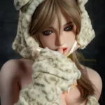 Cute Playful Leopard Fur Bikini Sex Doll E Cup