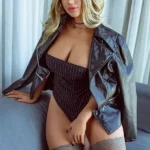 Silicone Curvy Blonde Full Body Sex Doll E Cup
