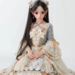 Anime Lolita Style Mini Sex Doll Black Hair
