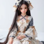 Anime Lolita Style Mini Sex Doll Black Hair