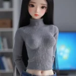 Asian Mini Ntxim hlub Slim Sex Doll