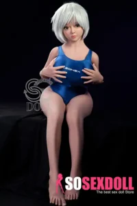 125cm 4ft1 Silver Haired Swimsuit Sex Dolls L Cup