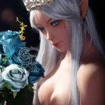 150cm 4ft9 TPE Elf Queen Realistic Dolls Moon Necklace Sexy Fantasy Dolls E Cup