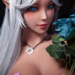 150cm 4ft9 TPE Elf Queen Realistic Dolls Moon Necklace Sexy Fantasy Dolls E Cup