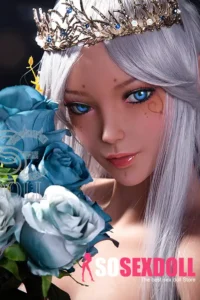 150cm 4ft9 TPE Elf Queen Realistic Dolls Moon Necklace Sexy Fantasy Dolls E Cup