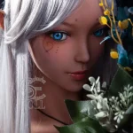 150cm 4ft9 TPE Elf Queen Realistic Dolls Moon Necklace Sexy Fantasy Dolls E Cup
