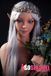 150cm 4ft9 TPE Elf Queen Realistic Dolls Moon Necklace Sexy Fantasy Dolls E Cup