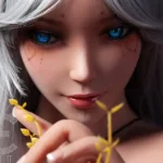 150cm 4ft9 TPE Elf Queen Realistic Dolls Moon Necklace Sexy Fantasy Dolls E Cup