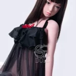 151cm 5ft Black Mesh Dress Sexy Sex Dolls High Quality Realistic Sex Dolls E Cup