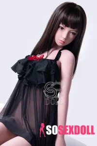 151cm 5ft Black Mesh Dress Sexy Sex Dolls High Quality Realistic Sex Dolls E Cup