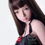 151cm 5ft Black Mesh Dress Sexy Sex Dolls High Quality Realistic Sex Dolls E Cup