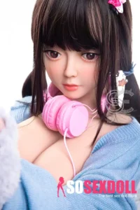 151cm 5ft Cute Loli Sexy Sex Dolls Black Hair Realistic Love Dolls E Cup
