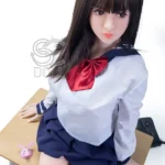 151cm 5ft Long Haired Uniform Sex Dolls Premium TPE Companion Dolls E Cup