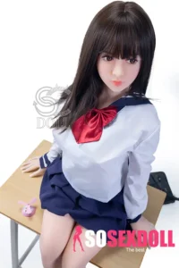 151cm 5ft Long Haired Uniform Sex Dolls Premium TPE Companion Dolls E Cup