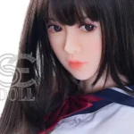 151cm 5ft Long Haired Uniform Sex Dolls Premium TPE Companion Dolls E Cup