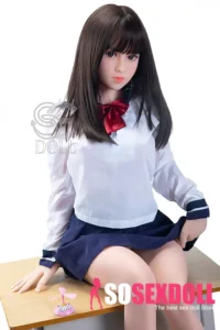 151cm 5ft Long Haired Uniform Sex Dolls Premium TPE Companion Dolls E Cup