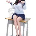 151cm 5ft Long Haired Uniform Sex Dolls Premium TPE Companion Dolls E Cup