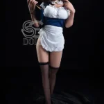 151cm 5ft Maid Outfit Sexy Sex Dolls Premium TPE Companion Dolls E Cup