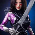 151cm 5ft Short Haired Leather Sex Dolls Cool Slim Sex Dolls E Cup
