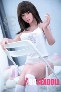 151cm 5ft White Camisole Cute Love Dolls Realistic Love Dolls E Cup