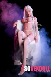 151cm 5ft White Pixie Ears Sexy Sex Dolls TPE Realistic Sex Dolls E Cup