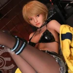 153cm 5ft Black Silk Big Breasted Sex Dolls Realistic Love Dolls F Cup