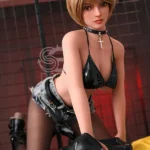 153cm 5ft Black Silk Big Breasted Sex Dolls Realistic Love Dolls F Cup