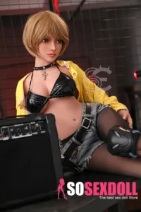 153cm 5ft Black Silk Big Breasted Sex Dolls Realistic Love Dolls F Cup