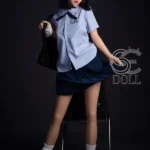 153cm 5ft Blue Uniform Sexy Sex Dolls Glamorous Fantasy Sexy Dolls F Cup