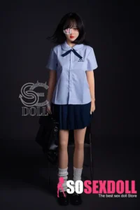 153cm 5ft Blue Uniform Sexy Sex Dolls Glamorous Fantasy Sexy Dolls F Cup
