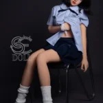153cm 5ft Blue Uniform Sexy Sex Dolls Glamorous Fantasy Sexy Dolls F Cup
