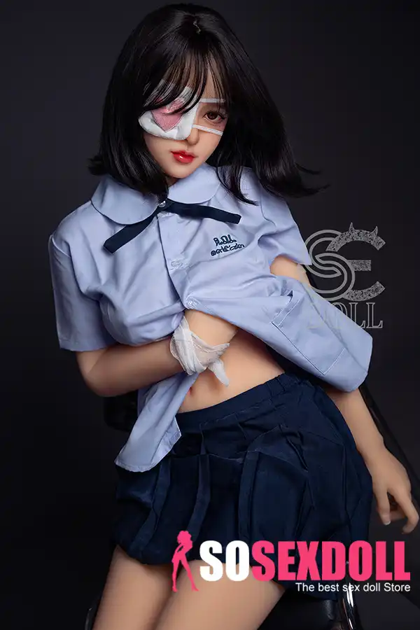 153cm 5ft Blue Uniform Sexy Sex Dolls Glamorous Fantasy Sexy Dolls F Cup