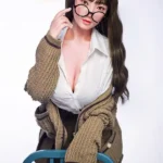 Cute Nerdy Student Silicone Sex Doll E Cup
