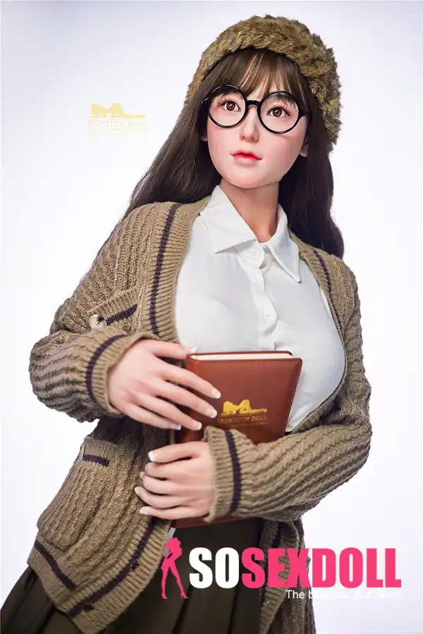Cute Nerdy Student Silicone Sex Doll E Cup