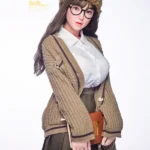 Cute Nerdy Student Silicone Sex Doll E Cup
